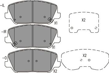 Kavo Parts KBP-3060 - Kit de plaquettes de frein, frein à disque cwaw.fr