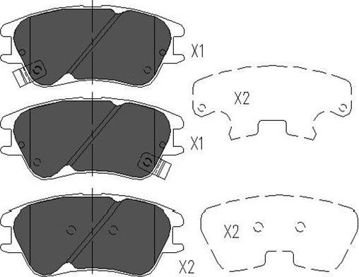 Kavo Parts KBP-3009 - Kit de plaquettes de frein, frein à disque cwaw.fr