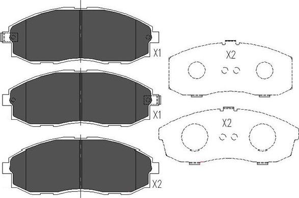 Kavo Parts KBP-3003 - Kit de plaquettes de frein, frein à disque cwaw.fr