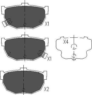 Kavo Parts KBP-3007 - Kit de plaquettes de frein, frein à disque cwaw.fr