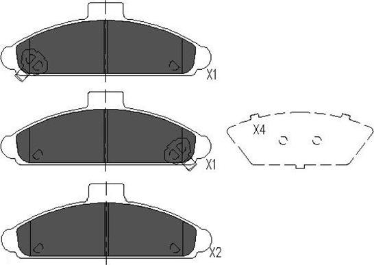 Kavo Parts KBP-3011 - Kit de plaquettes de frein, frein à disque cwaw.fr