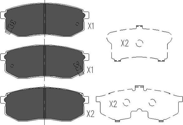 Kavo Parts KBP-3013 - Kit de plaquettes de frein, frein à disque cwaw.fr