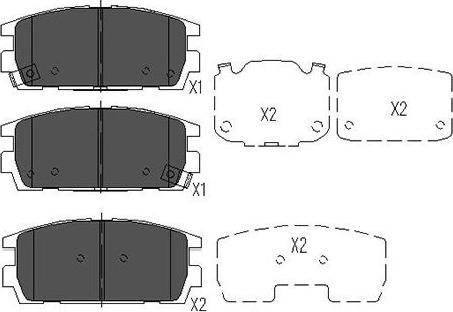 Kavo Parts KBP-3017 - Kit de plaquettes de frein, frein à disque cwaw.fr