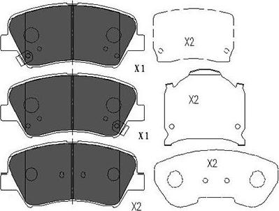 Kavo Parts KBP-3030 - Kit de plaquettes de frein, frein à disque cwaw.fr