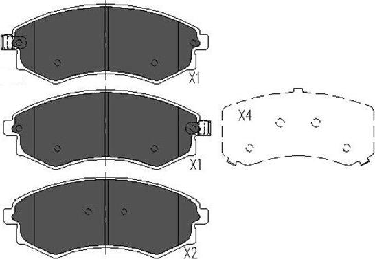 Kavo Parts KBP-3029 - Kit de plaquettes de frein, frein à disque cwaw.fr