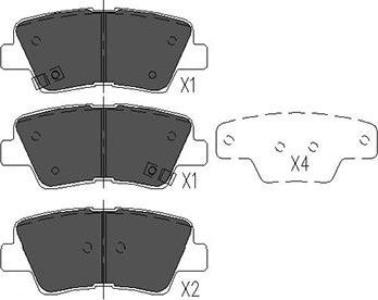 Kavo Parts KBP-3025 - Kit de plaquettes de frein, frein à disque cwaw.fr