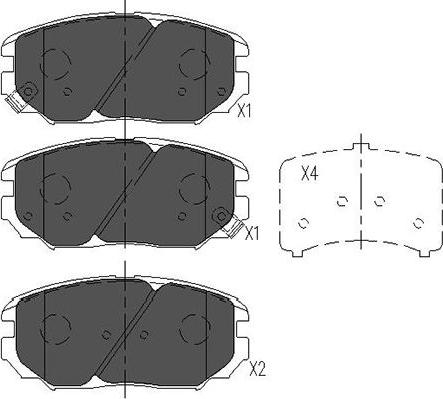 Kavo Parts KBP-3020 - Kit de plaquettes de frein, frein à disque cwaw.fr