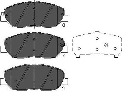 Kavo Parts KBP-3023 - Kit de plaquettes de frein, frein à disque cwaw.fr