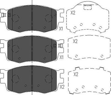 Kavo Parts KBP-3022 - Kit de plaquettes de frein, frein à disque cwaw.fr