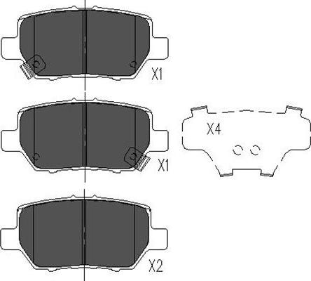 Kavo Parts KBP-2040 - Kit de plaquettes de frein, frein à disque cwaw.fr