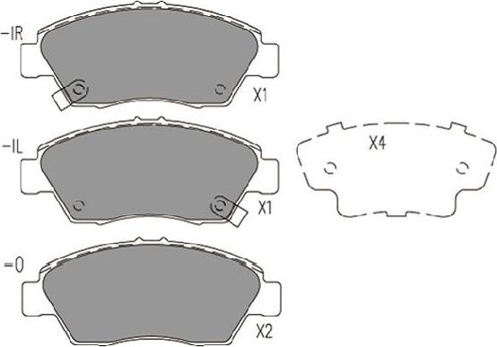 Kavo Parts KBP-2056 - Kit de plaquettes de frein, frein à disque cwaw.fr