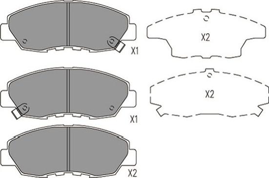 Kavo Parts KBP-2053 - Kit de plaquettes de frein, frein à disque cwaw.fr