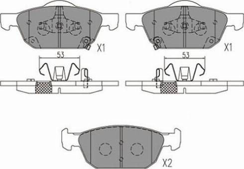 Kavo Parts KBP-2067 - Kit de plaquettes de frein, frein à disque cwaw.fr