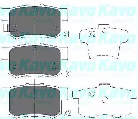 Kavo Parts KBP-2009 - Kit de plaquettes de frein, frein à disque cwaw.fr