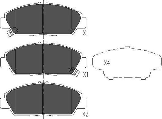 Kavo Parts KBP-2005 - Kit de plaquettes de frein, frein à disque cwaw.fr