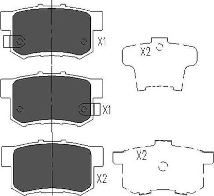 Kavo Parts KBP-2008 - Kit de plaquettes de frein, frein à disque cwaw.fr