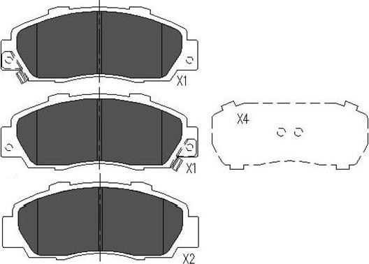 Kavo Parts KBP-2002 - Kit de plaquettes de frein, frein à disque cwaw.fr