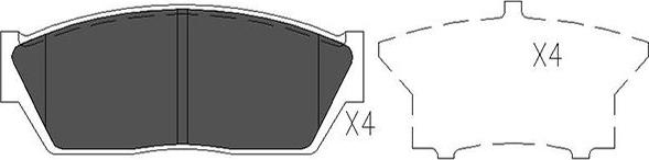 Kavo Parts KBP-2017 - Kit de plaquettes de frein, frein à disque cwaw.fr