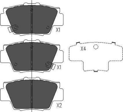 Kavo Parts KBP-2032 - Kit de plaquettes de frein, frein à disque cwaw.fr