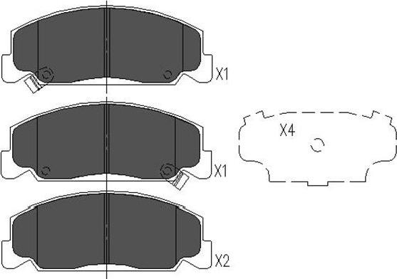 Kavo Parts KBP-2024 - Kit de plaquettes de frein, frein à disque cwaw.fr