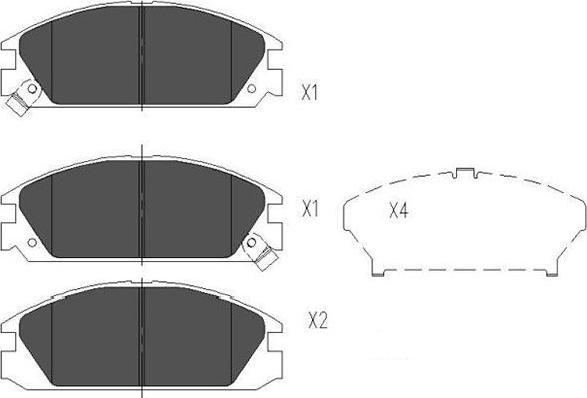 Kavo Parts KBP-2020 - Kit de plaquettes de frein, frein à disque cwaw.fr