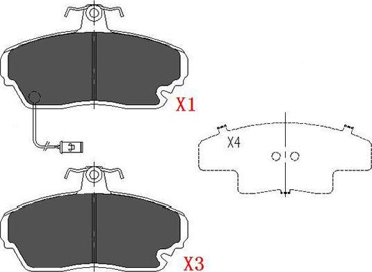 Kavo Parts KBP-2021 - Kit de plaquettes de frein, frein à disque cwaw.fr