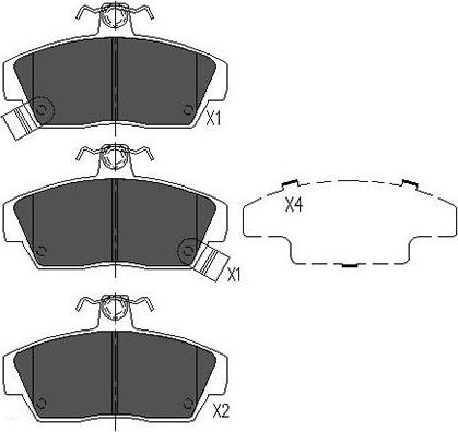 Kavo Parts KBP-2023 - Kit de plaquettes de frein, frein à disque cwaw.fr