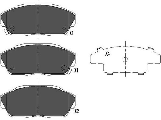 Kavo Parts KBP-2027 - Kit de plaquettes de frein, frein à disque cwaw.fr