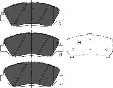 Kavo Parts KBP-7506 - Kit de plaquettes de frein, frein à disque cwaw.fr