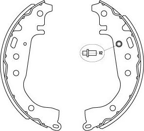 Kavo Parts KBS-9941 - Jeu de mâchoires de frein cwaw.fr