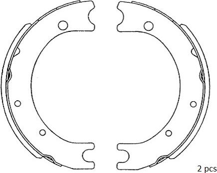 Kavo Parts KBS-9942 - Jeu de mâchoires de frein cwaw.fr