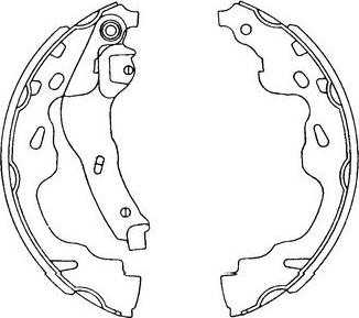 Kavo Parts KBS-9905 - Jeu de mâchoires de frein cwaw.fr