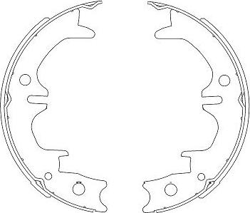 Kavo Parts KBS-9911 - Jeu de mâchoires de frein cwaw.fr