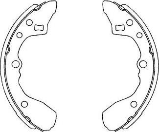 Kavo Parts KBS-5409 - Jeu de mâchoires de frein cwaw.fr