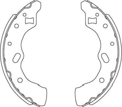 Kavo Parts KBS-5406 - Jeu de mâchoires de frein cwaw.fr