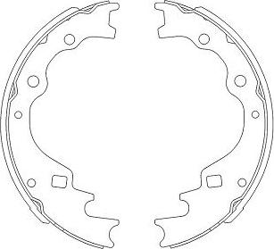 Kavo Parts KBS-5401 - Jeu de mâchoires de frein cwaw.fr