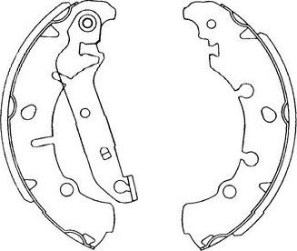 Kavo Parts KBS-5402 - Jeu de mâchoires de frein cwaw.fr