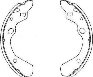 Kavo Parts KBS-5411 - Jeu de mâchoires de frein cwaw.fr