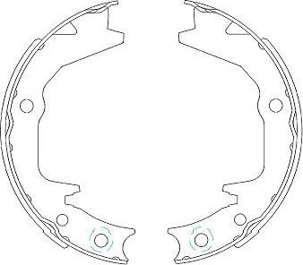 Kavo Parts KBS-6404 - Jeu de mâchoires de frein cwaw.fr