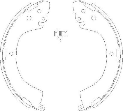 Kavo Parts KBS-6406 - Jeu de mâchoires de frein cwaw.fr