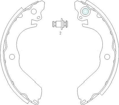 Kavo Parts KBS-6411 - Jeu de mâchoires de frein cwaw.fr