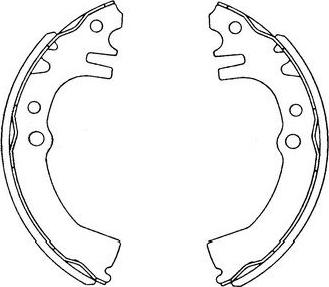 Kavo Parts KBS-1901 - Jeu de mâchoires de frein cwaw.fr