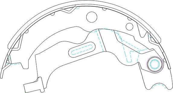 Kavo Parts KBS-1405 - Jeu de mâchoires de frein cwaw.fr