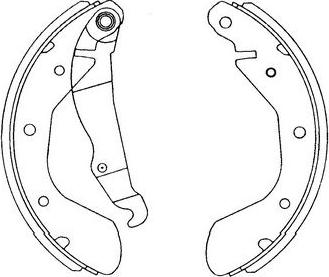 Kavo Parts KBS-1403 - Jeu de mâchoires de frein cwaw.fr