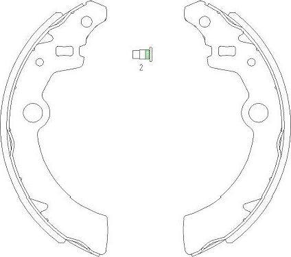 Kavo Parts KBS-8907 - Jeu de mâchoires de frein cwaw.fr