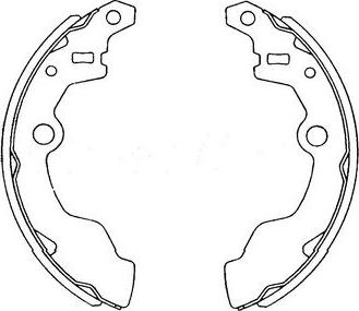 Kavo Parts KBS-8401 - Jeu de mâchoires de frein cwaw.fr