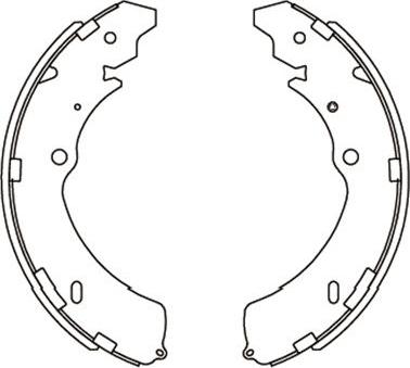 Kavo Parts KBS-3906 - Jeu de mâchoires de frein cwaw.fr