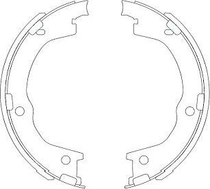 Kavo Parts KBS-3404 - Jeu de mâchoires de frein cwaw.fr