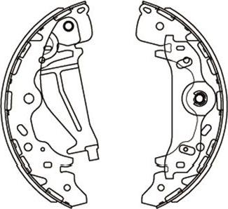 Kavo Parts KBS-3405 - Jeu de mâchoires de frein cwaw.fr