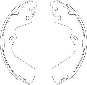 Kavo Parts KBS-3403 - Jeu de mâchoires de frein cwaw.fr